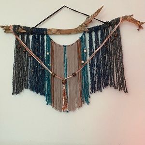 Fiber art wall hanging